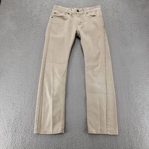 Levis Jeans Womens 16 Regular 28x28‎ Tan Denim 511 Slim Straight Casual Comfort